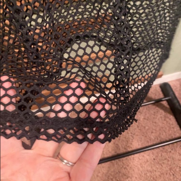 Zyia Don't Mesh With Me black tank top/swim cover up top - Picture 5 of 7